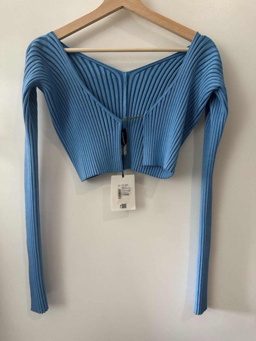 Jacquemus Women’s La Maille Pralu 'Light Blue' Sweater Size 40 NWT